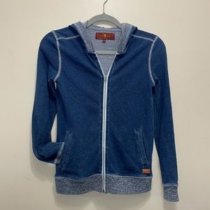 7 For All Mankind Zip Up Hoodie